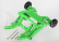 Traxxas súprava oporných koliesok (wheelie) zelená farba