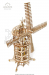 Ugears Veterný mlyn 3D Drevené mechanické puzzle