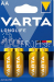 VARTA 4106 Longlife AA LR6 4 ks