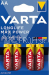 VARTA 4706 Longlife Max Power AA LR6 4 ks