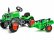 FALK – Šliapací traktor X-Tractor s vlečkou zelený
