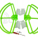 XIRO Kryty rotorov, zelená