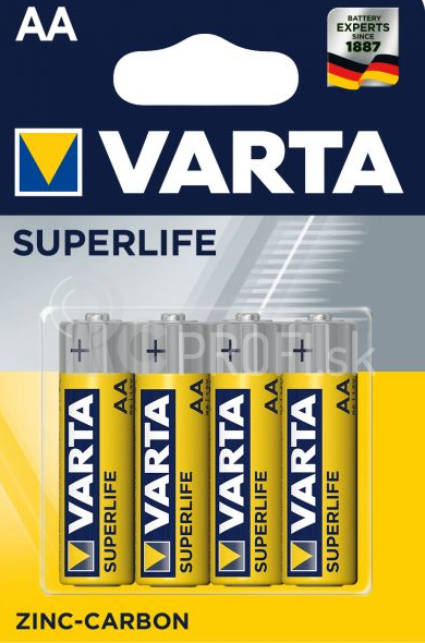 Tužkové batérie Varta SUPERLIFE AA 4 ks