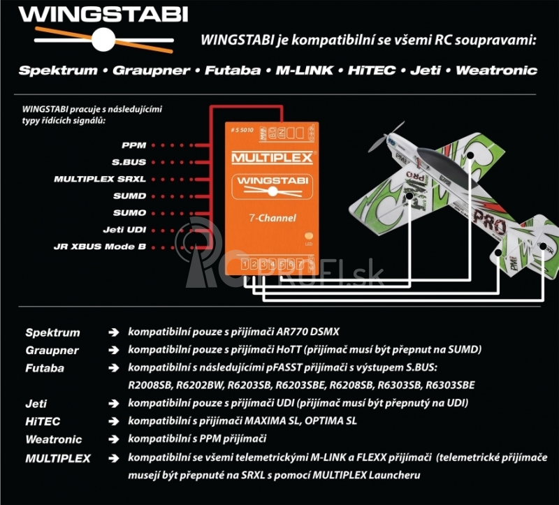 55010 Stabilizačný systém WINGSTABI-7-kanál