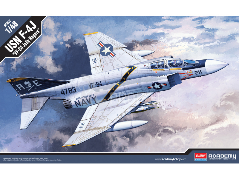 Academy McDonnell F-4J VF-84 Jolly ROgers (1:48)
