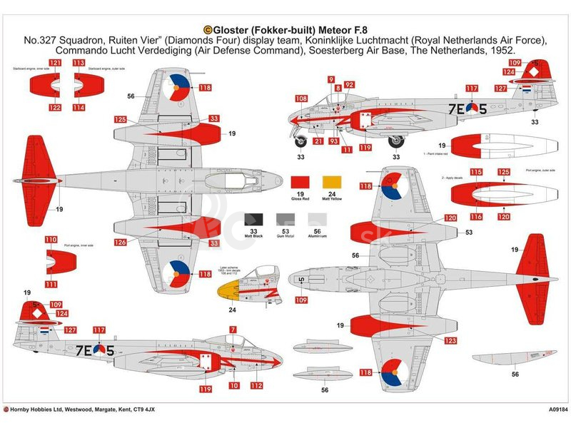Airfix Gloster Meteor F8 kórejská vojna (1:48)