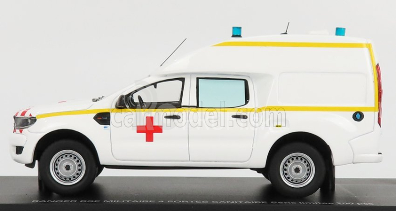 Alarme Ford usa Ranger Bse Van Sanitaire Ambulance 2017 1:43 Biela