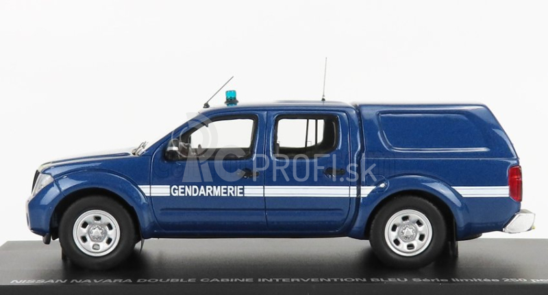 Alarme Nissan Navara Double Cabine Pick-up Uzavretý zásah Žandárstvo 2011 1:43 Modrá