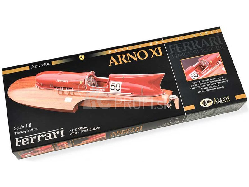 AMATI Arno XI Ferrari pretekársky čln 1:8 kit