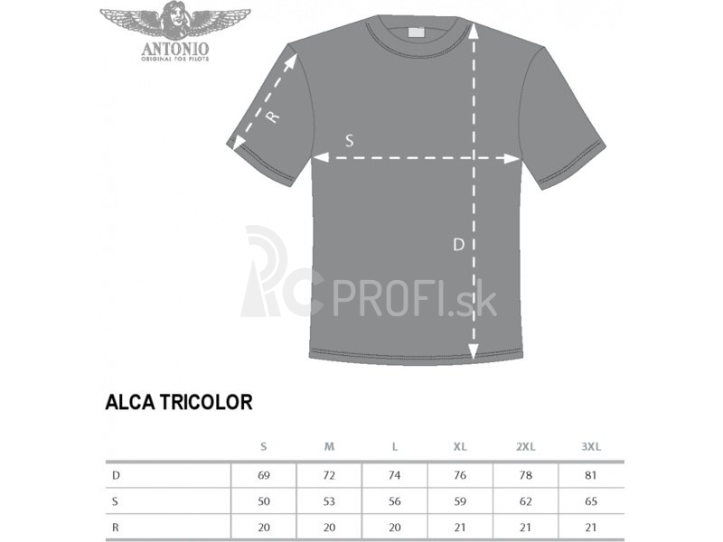 Antonio pánske tričko Aero L-159 Alca Tricolor L