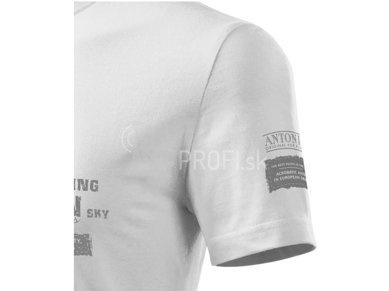 Antonio pánske tričko Aerobatica biele XXXL