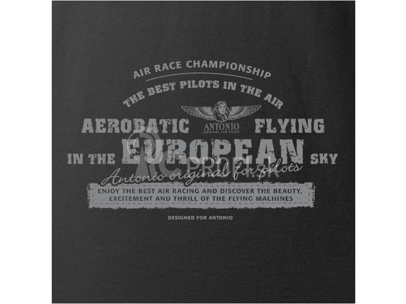 Antonio pánske tričko Aerobatica čierne M