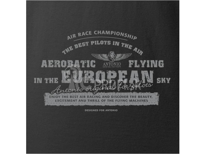 Antonio pánske tričko Aerobatica čierne XXL