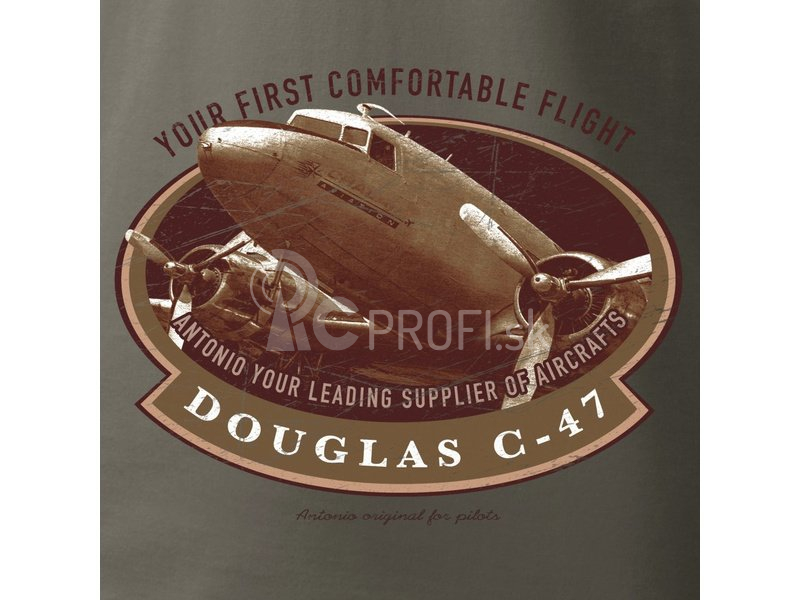 Antonio pánske tričko Douglas C-47 Skytrain M