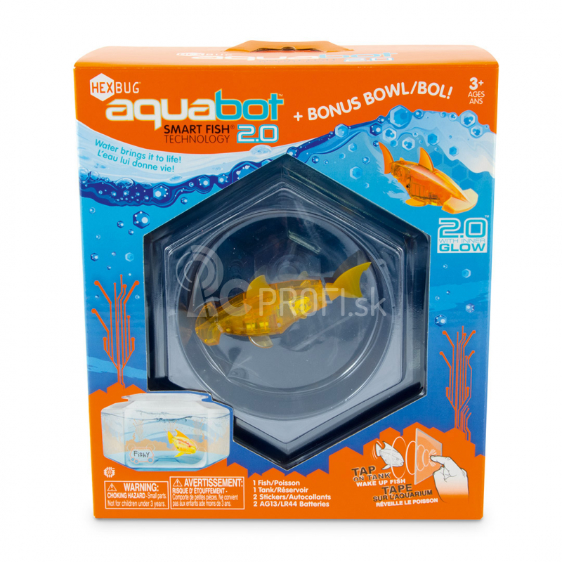 Aquabot 2.0 so šesťhranným akváriom