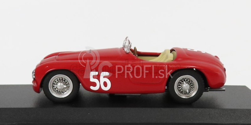 Art-model Ferrari 166mm Barchetta Spider N 56 Winner Vermicino - Rocca Di Papa 1949 G.marzotto 1:43 Červená