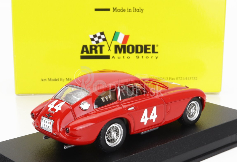 Art-model Ferrari 166mm Coupe N 44 Rally Trieste - Opicina Hillclimb 1953 A.allazetta 1:43 Red
