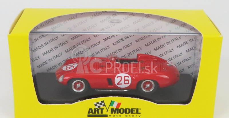 Art-model Ferrari 750 Monza Spider 3.0l Ch.0496m N 26 12h Sebring 1955 A.de Portago - U.maglioli 1:43 Červená