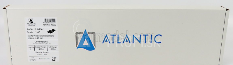 Atlantic Vetrina display box Espositore - Pre 20 Cars 1/43 Lungh.lenght Cm 63.0 X Largh.width Cm 21.0 X Alt.height Cm 17.5 (altezza Utile Tra I Ripiani Cm Inner Height Among Shelves) 1:43 Plastic Display