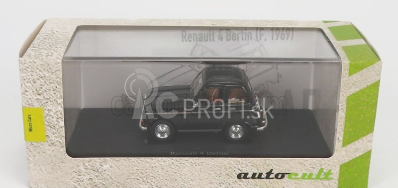Autocult Renault R4 Bertin Francúzsko 1969 1:43 čierna