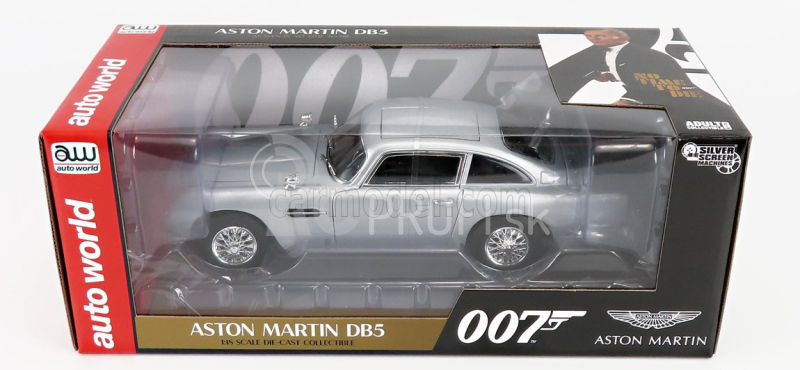 Autoworld Aston martin Db5 1964 - 007 James Bond - No Time To Die 1:18 Strieborný