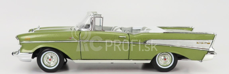 Autoworld Chevrolet Bel Air Cabriolet otvorený 1957 1:18 zelená met.