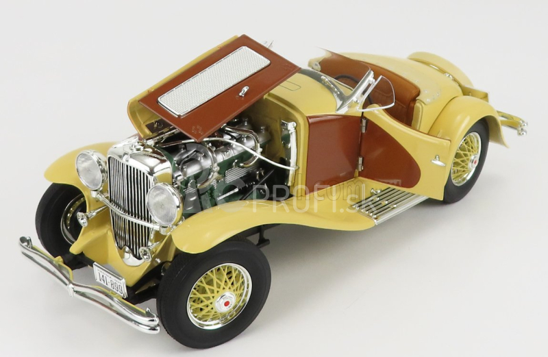 Autoworld Duesenberg Ssj Speedster Spider Cabriolet Open 1935 1:18 Cream Brown