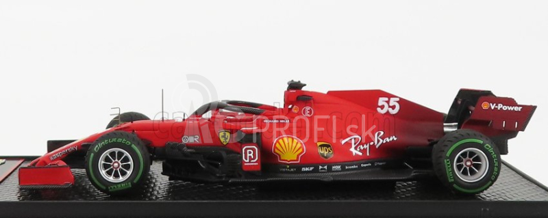 Bbr-models Ferrari F1 Sf21 Team Scuderia Ferrari Mission Winnow N 55 5. Emilia Romagna Taliansko Gp (pneumatiky do dažďa) 2021 Carlos Sainz Jr. 1:43 Red