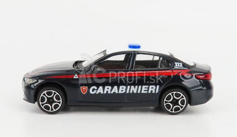 Bburago Alfa romeo Giulia Carabinieri 2015 + Mierka 1/18 R1100rt Carabinieri 2001 1:43 Modrá