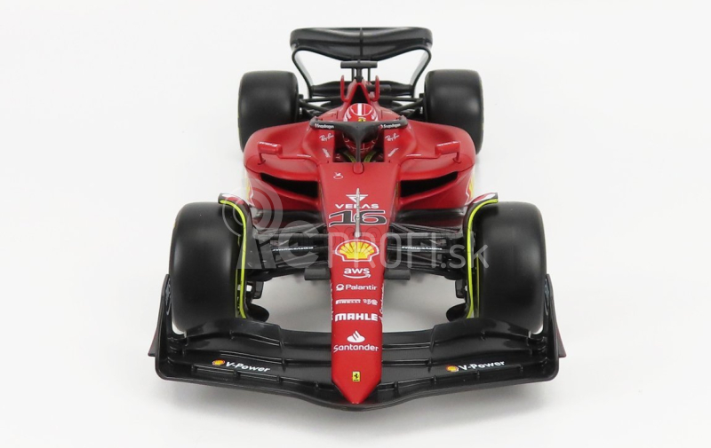 Bburago Ferrari F1-75 Scuderia Ferrari N 16 Season 2022 Charles Leclerc 1:18, červená
