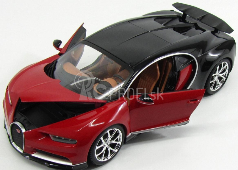 Bburago Plus Bugatti Chiron 1:18 červená