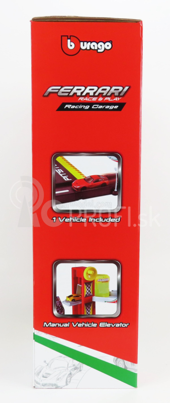 Bburago Accessories Diorama – Level Racing Garage With Ferrari F-12 2015 1:43