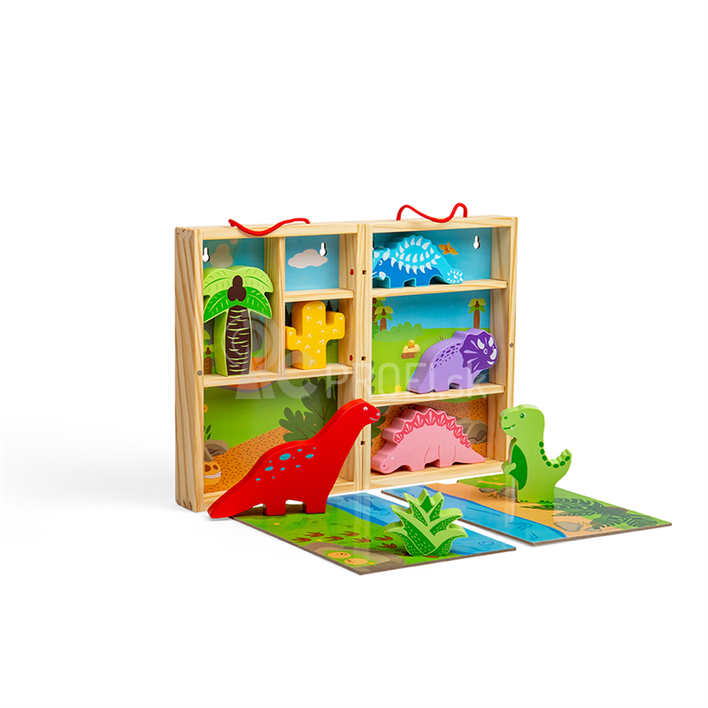 Bigjigs Hračky Toy Box Dinosaury