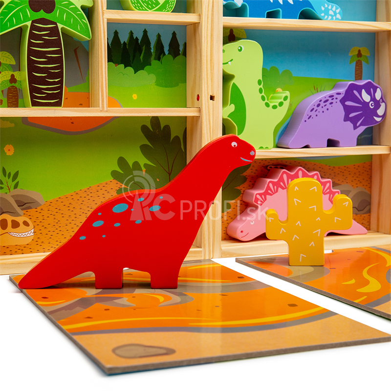 Bigjigs Hračky Toy Box Dinosaury