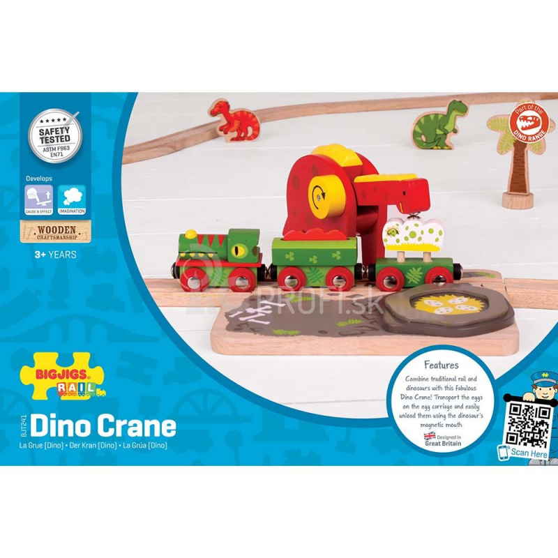 Bigjigs Rail Dinosaur Crane