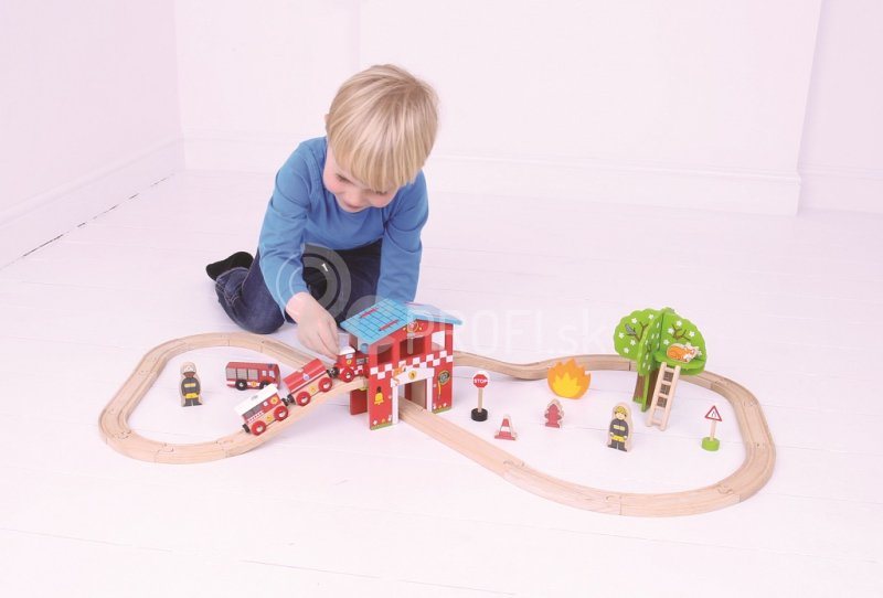 Bigjigs Rail Drevená vlaková stanica