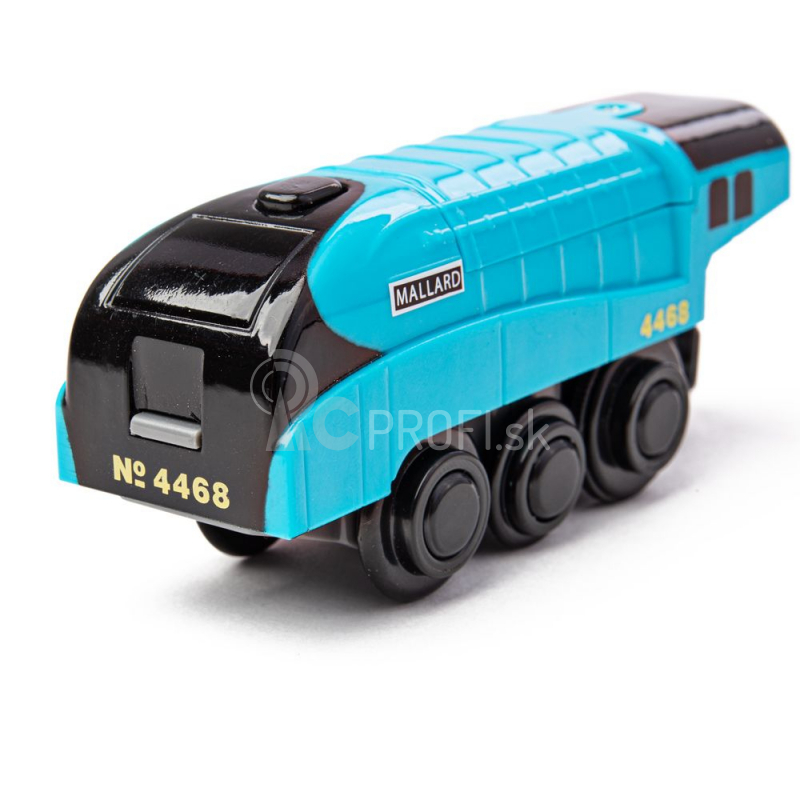 Bigjigs Rail Elektrická lokomotíva Mallard Blue