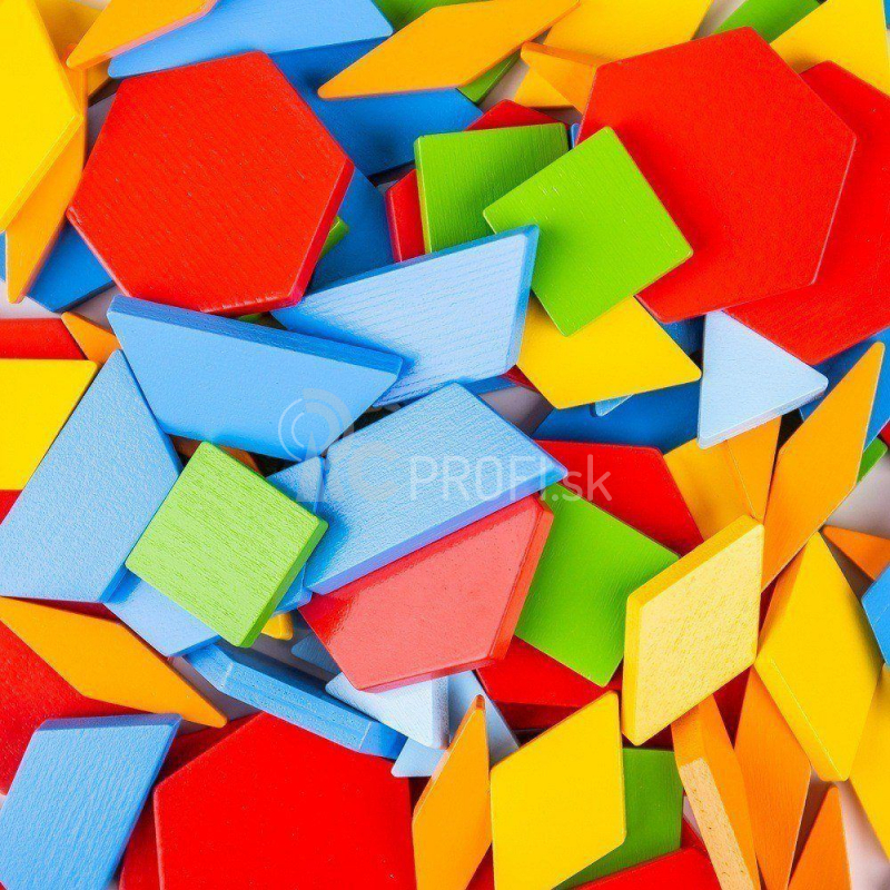 Bigjigs Toys Drevená farebná mozaika