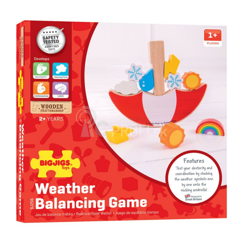 Bigjigs Toys Hra na vyvažovanie počasia