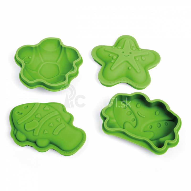 Bigjigs Toys Silikónové formy Zelená lúka