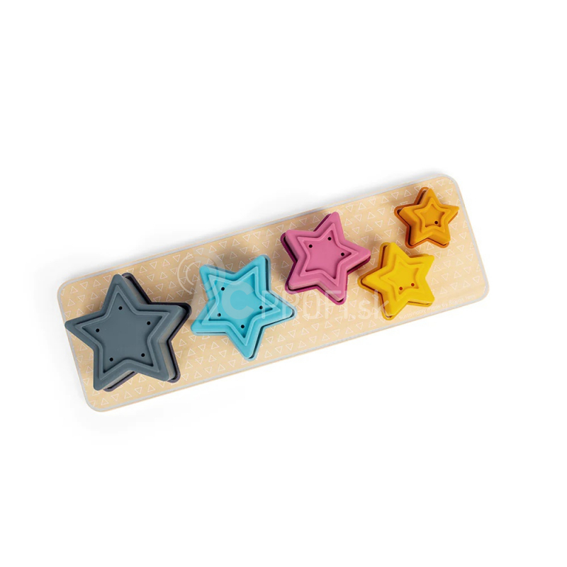 Bigjigs Toys Vkladacie puzzle Stars