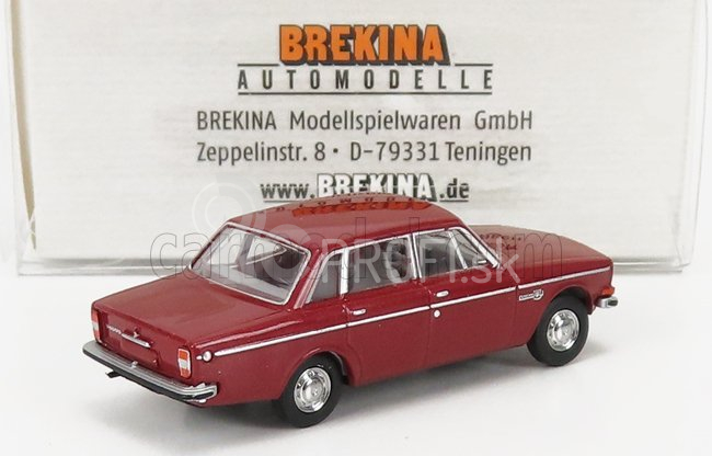 Brekina plastové Volvo 144 4-dverové 1970 1:87 Tmavo červená