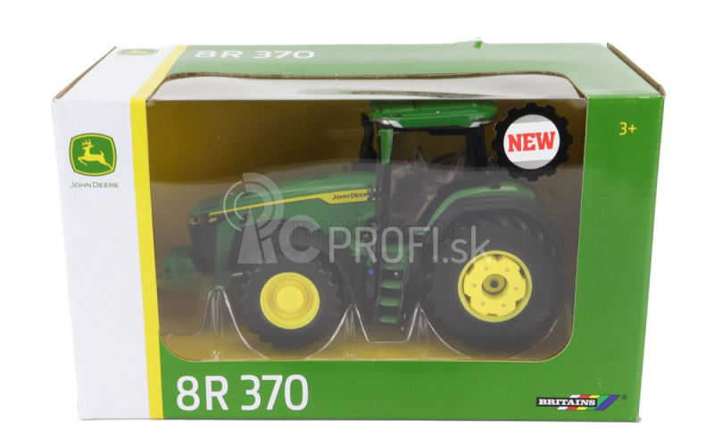 Britains John deere 8r 370 Traktor 2020 1:32 Zelenožltý