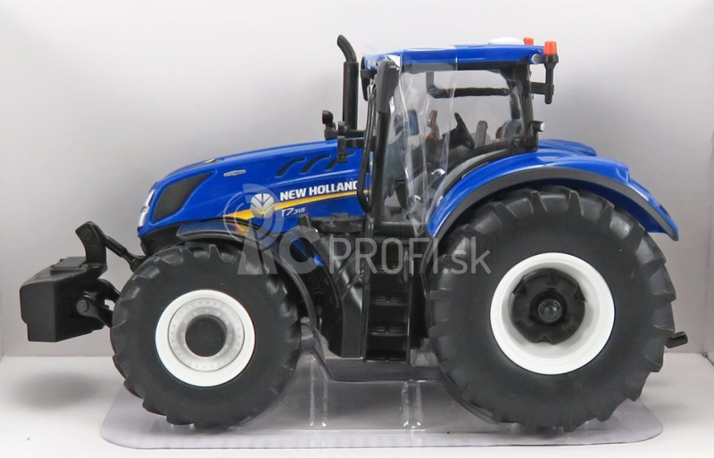 Britský traktor New holland T7.315 2018 1:32 modrý čierny