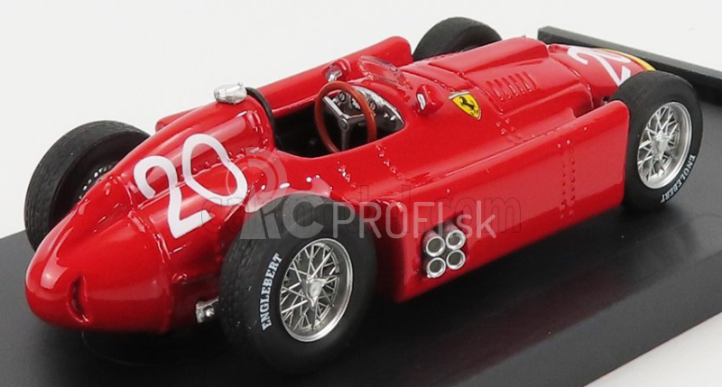 Brumm Ferrari F1 D50 N 20 Majster sveta Monaco Gp 1956 Juan Manuel Fangio - Eugenio Castellotti 1:43 Červená