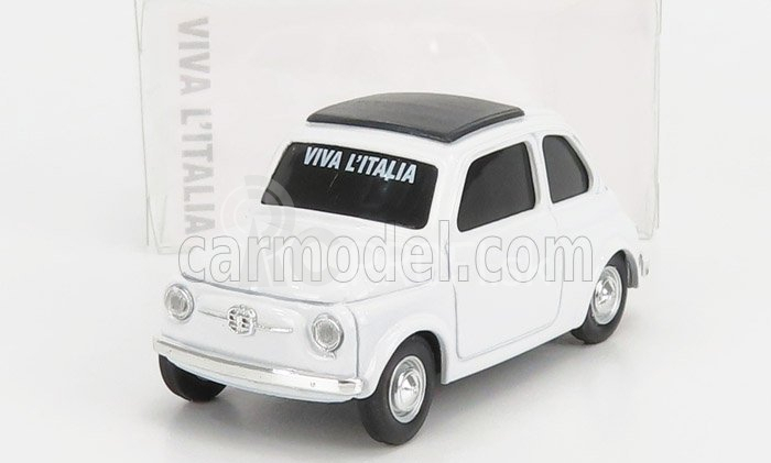Brumm Fiat 500 1965 - Viva L'italia 150. výročie Italia 1861 - 2011 1:43 Biela
