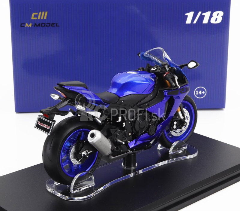 Cm-models Yamaha Yzf-r1 2022 1:18 modrá čierna