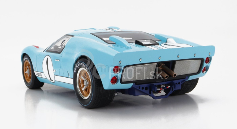 Cmr Ford usa Gt40 Mkii 7.0l V8 Team Shelby American Inc. N 1 2. (ale naozaj víťaz) 24h Le Mans 1966 K.miles - D.hulme 1:12 Svetlomodrá
