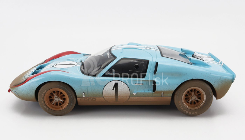 Cmr Ford usa Gt40 Mkii 7.0l V8 Team Shelby American Inc. N 1 Dirty Version 2nd (but Really Winner) 24h Le Mans 1966 K.miles - D.hulme 1:12 Light Blue