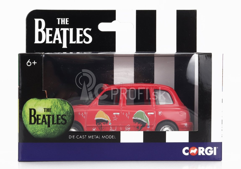 Corgi Austin London Taxi Lti Tx4 2007 - The Beatles - Vianočný taxík 1:36 Tmavo ružová
